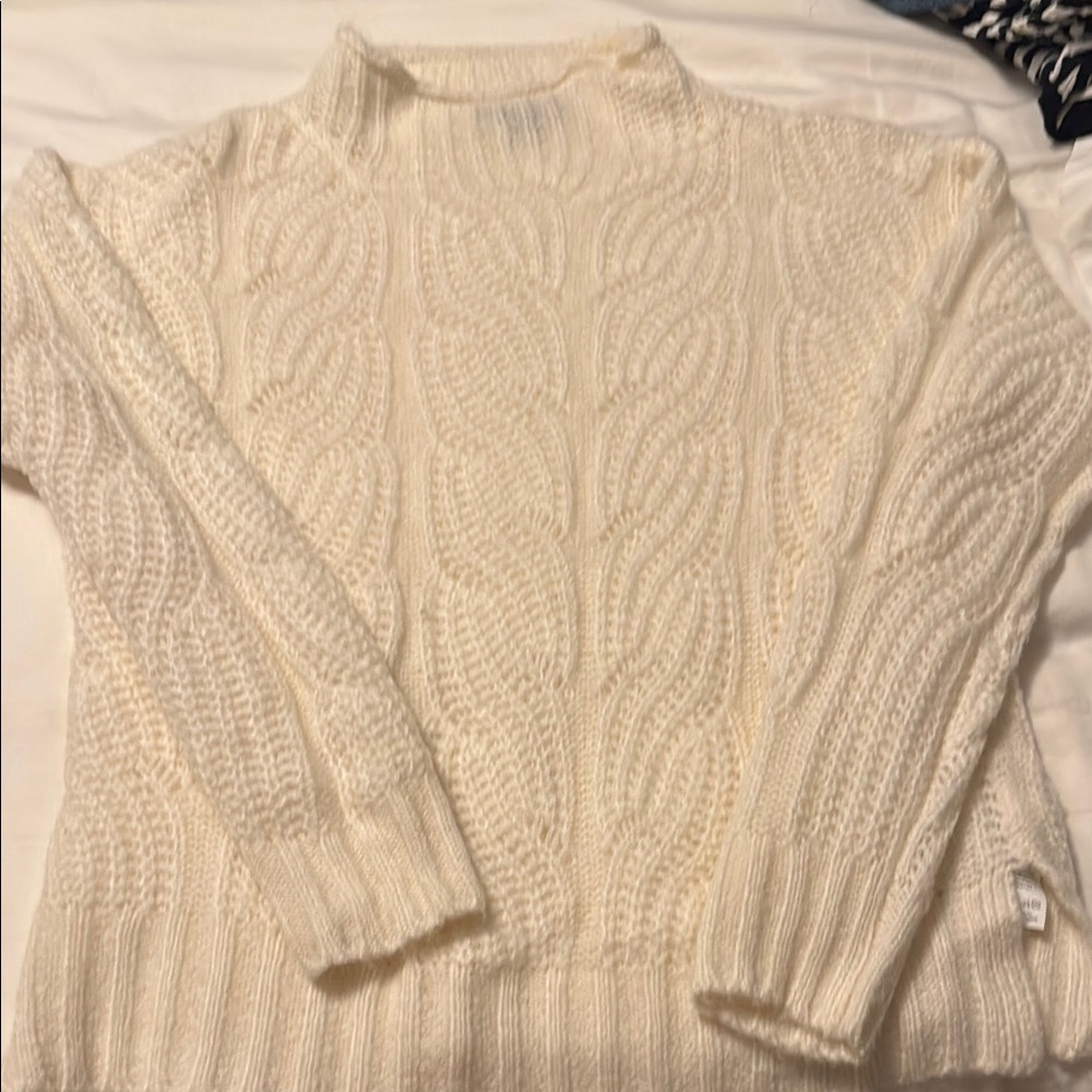 Cozy Cream Cable Knit Sweater